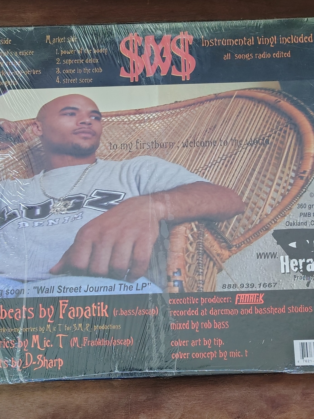 Mic-T - Michael Wallstreet - Heratik Productions - HTK-009 -Vinyl -2000 -Hip Hop